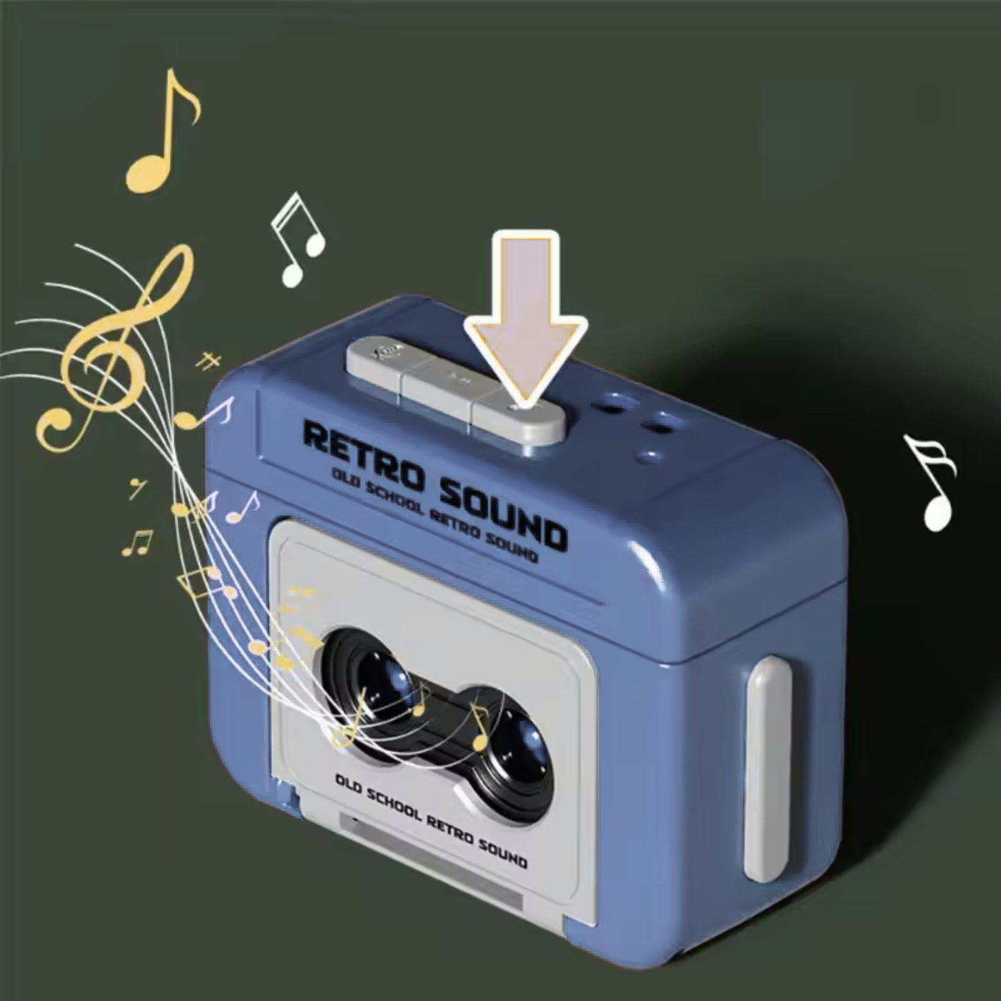 Vintage Style Voice Recording Keychain